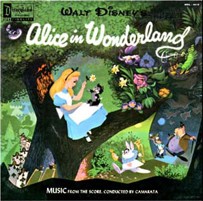 Copertina colonna sonora Alice in Wonderland