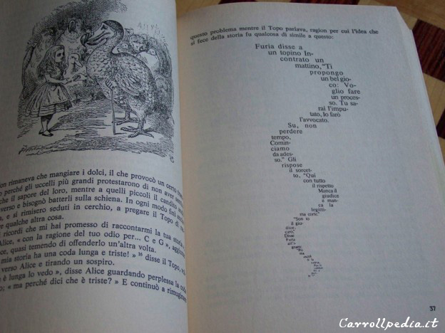 Alice meraviglie oscar mondadori pagine dettaglio illustrazioni racconto topo